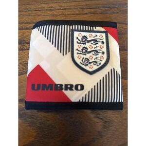 Vintage Umbro 1990s Three Lions England Football Hook and Loop Wallet